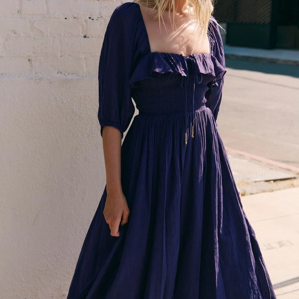 Free People Plum Midi Dress